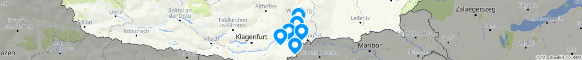 Kartenansicht für Apotheken-Notdienste in der Nähe von Lavamünd (Wolfsberg, Kärnten)